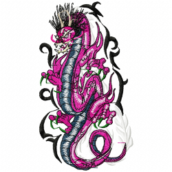 Dragoes Embroidery Design 4 Dragoes Embroidery Design 4